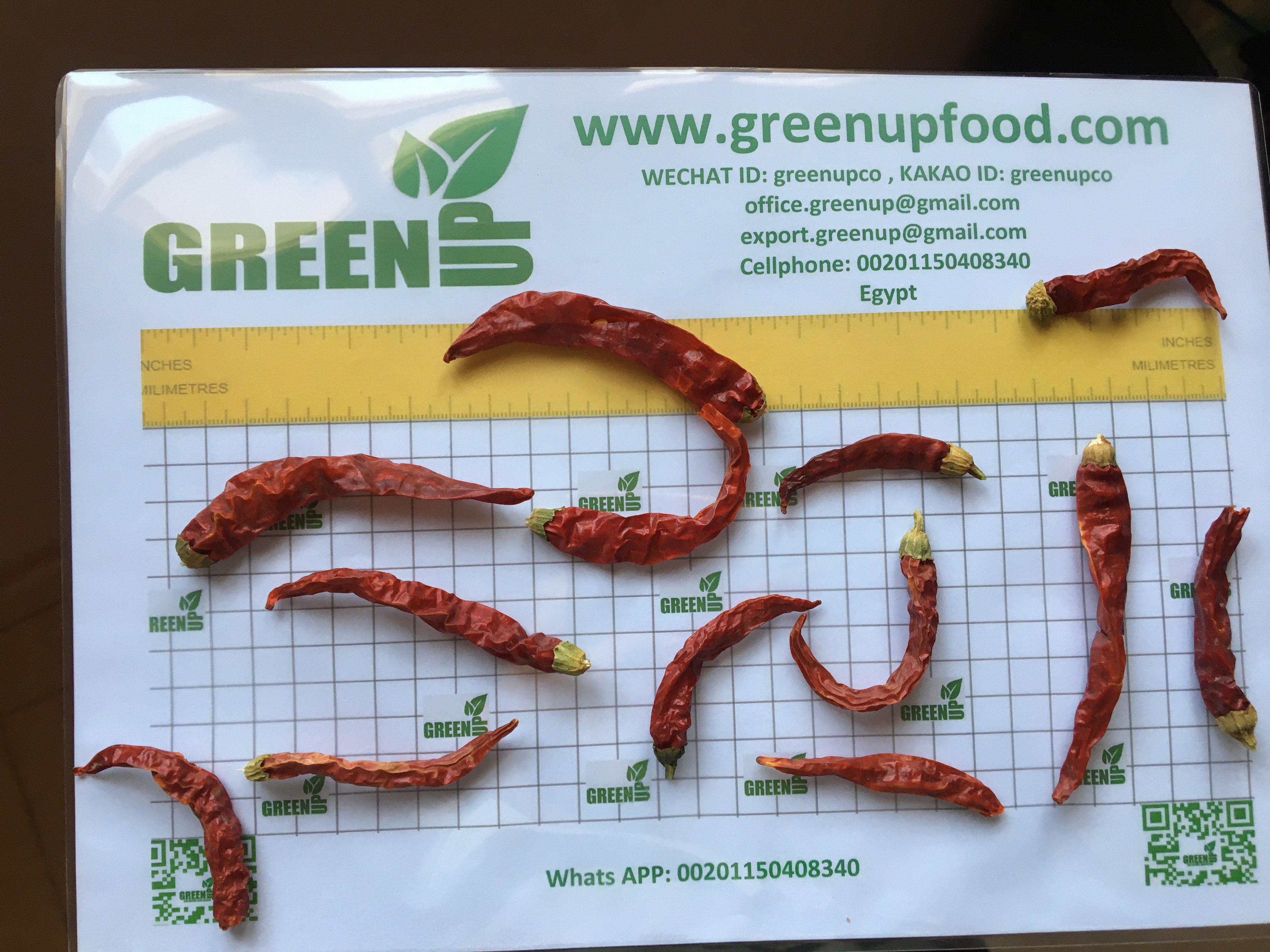Dried Stemless Chili Peppers (Capsicum annuum)